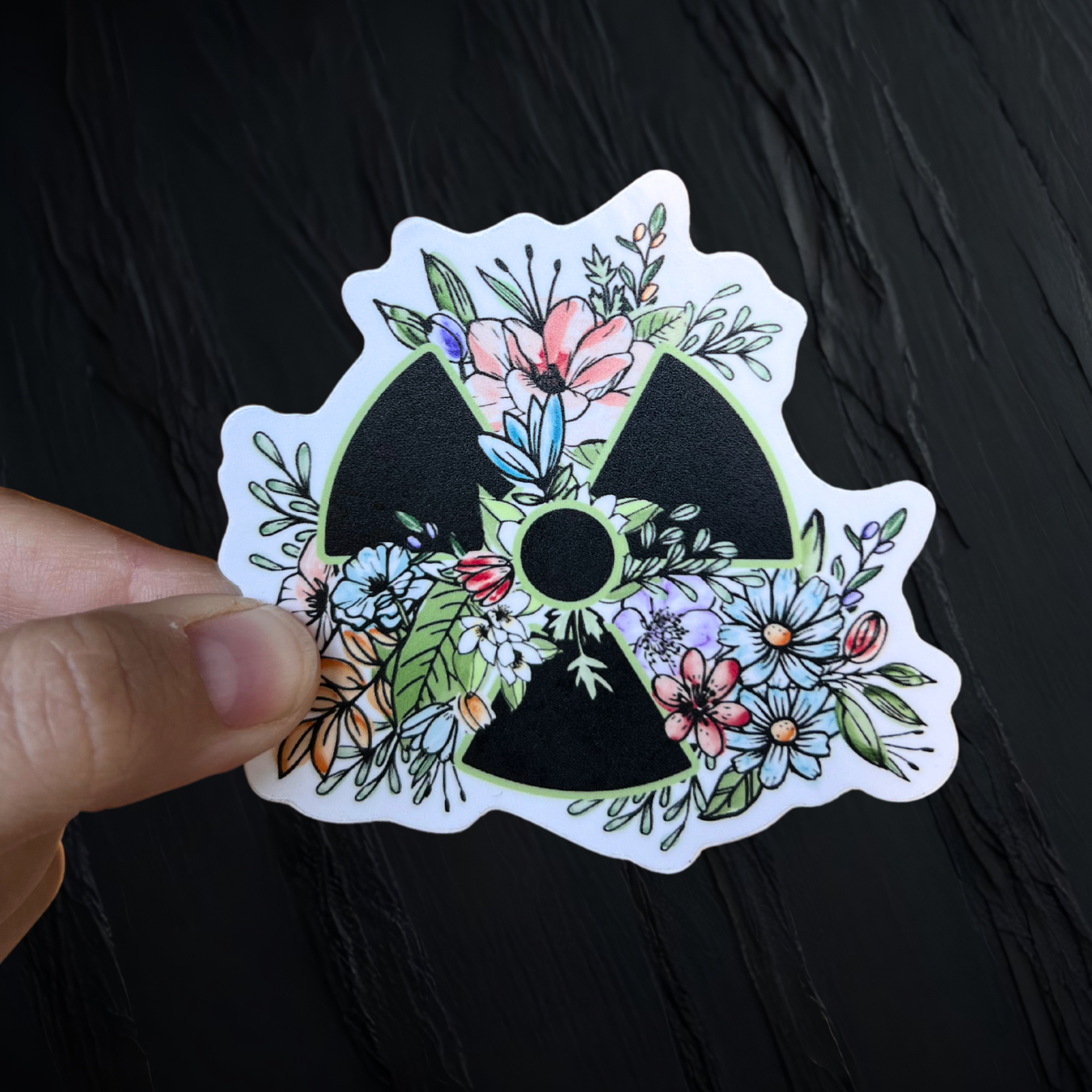 Floral Rad Tech Sticker