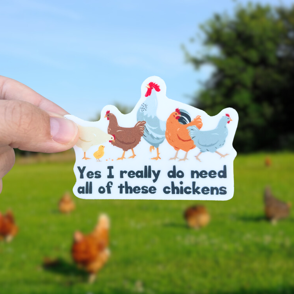 Yes I really do need these chickens sticker