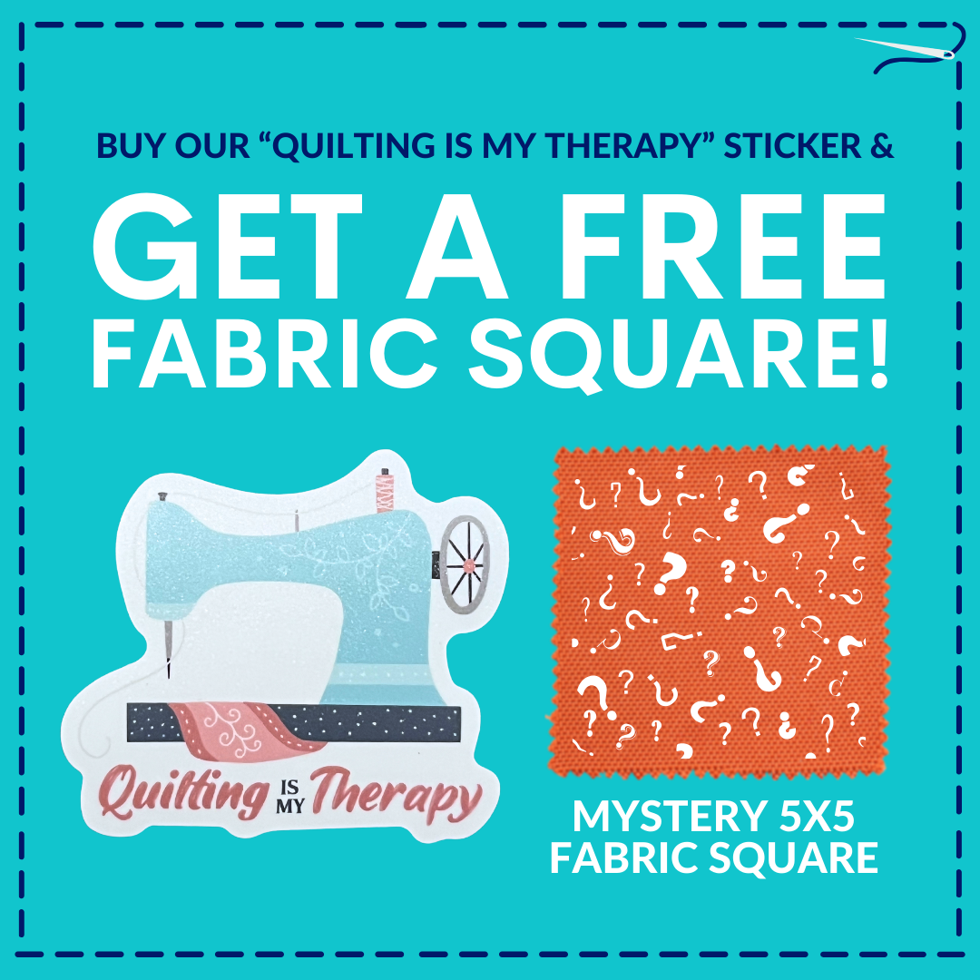 Quilting Is My Therapy Sticker