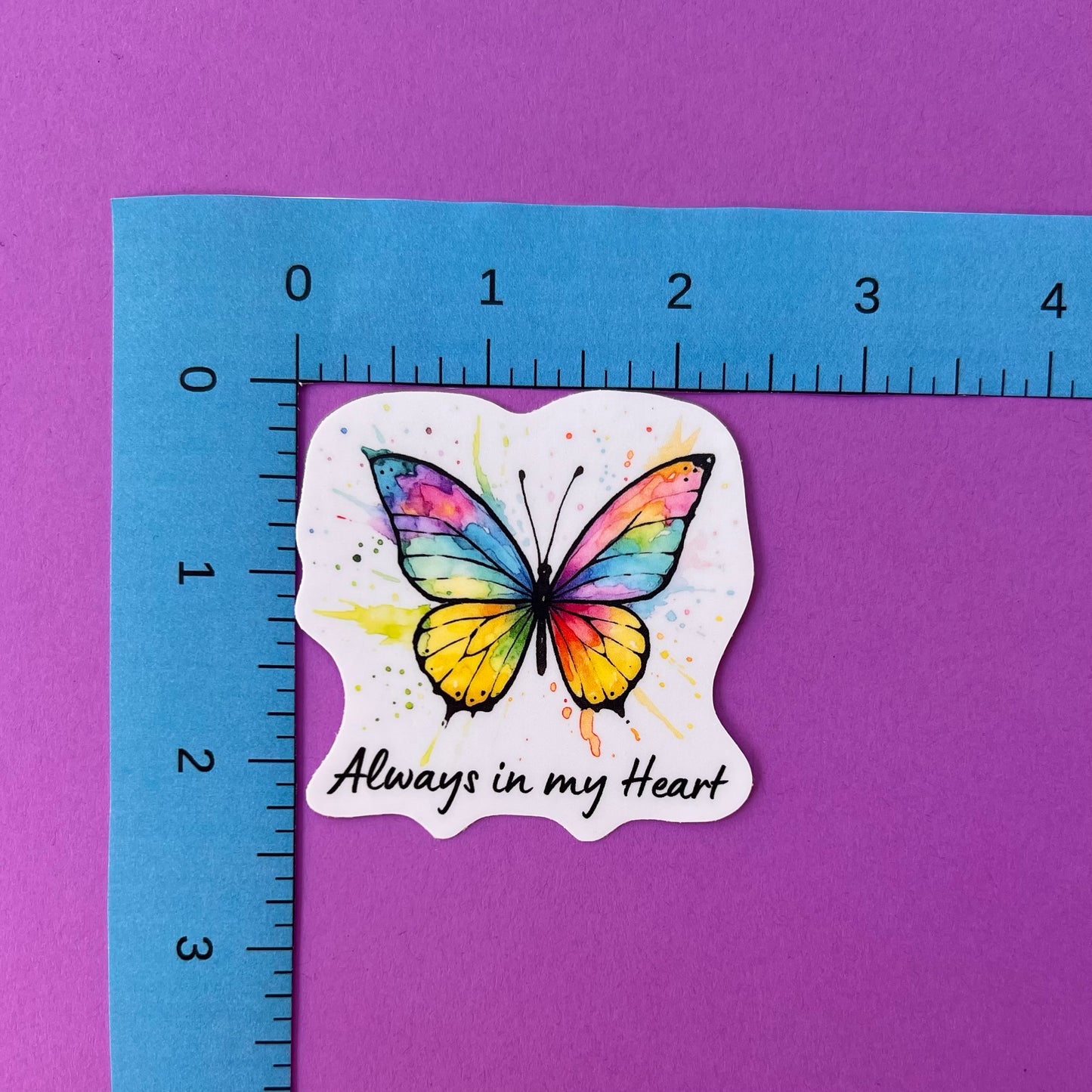 Always in My Heart Watercolor Butterfly