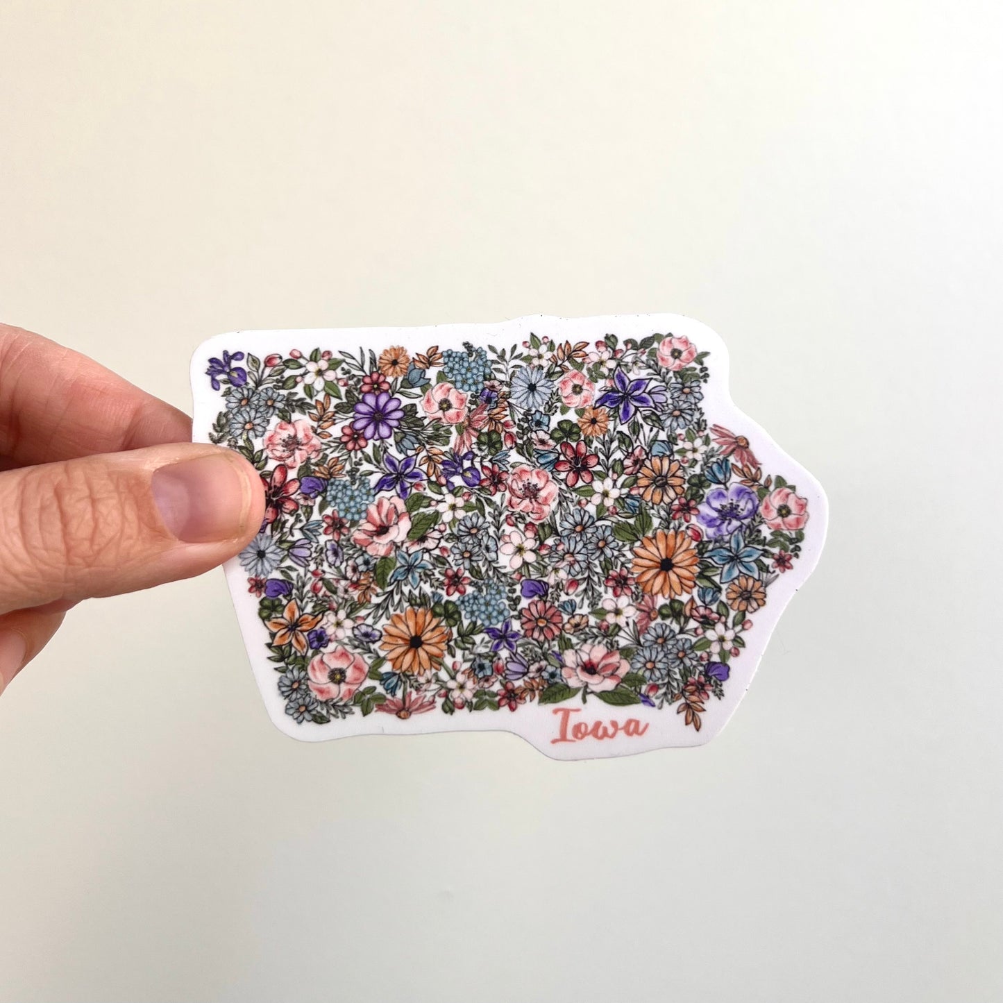 Blossoming Iowa Sticker