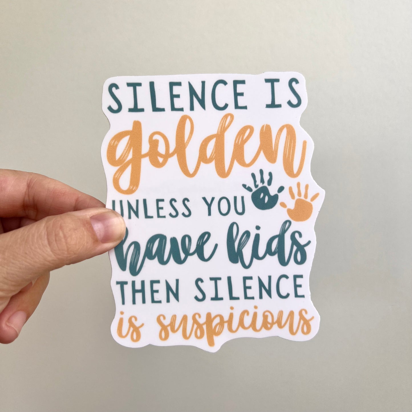 Silence is Golden Waterproof Sticker