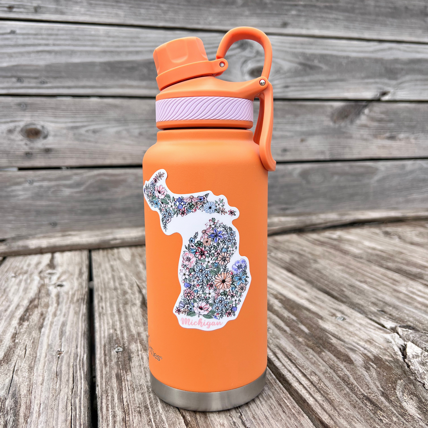 Michigan Water bottle Sticker 